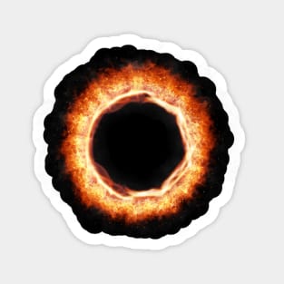 Flame Fire Circle Design Sticker